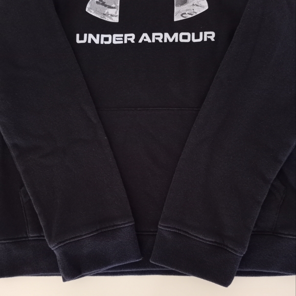 Under Armour Loose Fit Black Camo Hoodie Boys Size Large - Picture 9 of 12